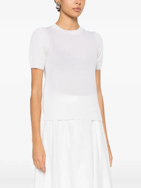 Tricou Allude scurt alb