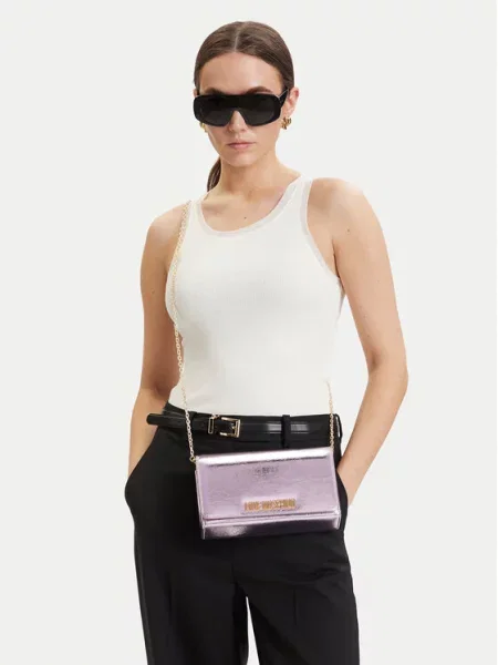Love Moschino crossbody kabelka dámska ružová