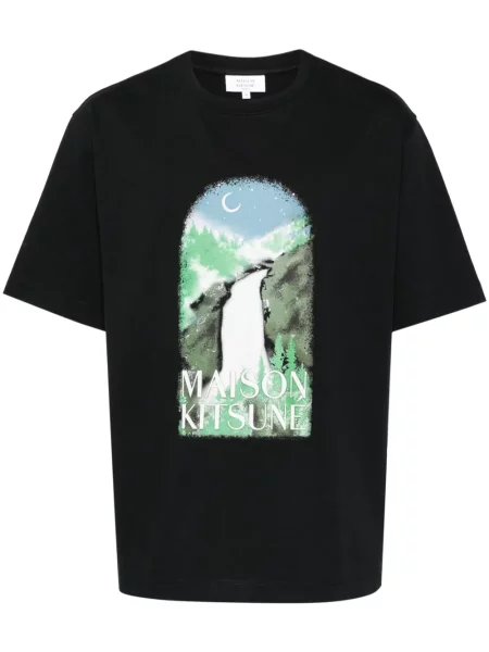 Tričko Maison Kitsuné černé