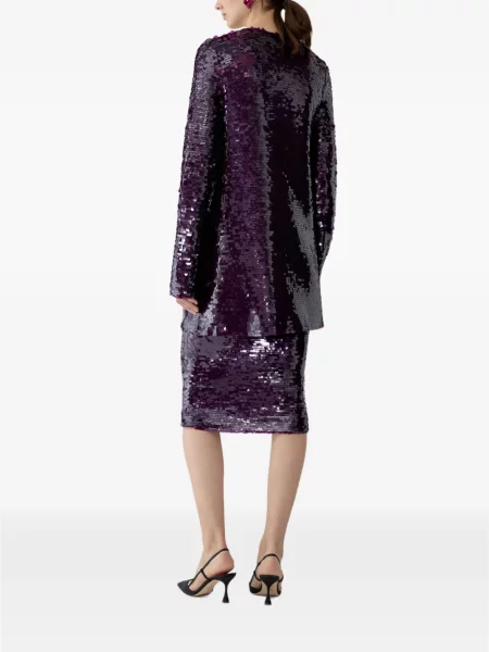 Fustă tip creion Carolina Herrera cu paiete violet