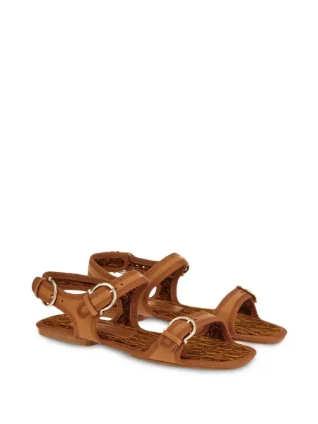Sandale Ferragamo din piele maro