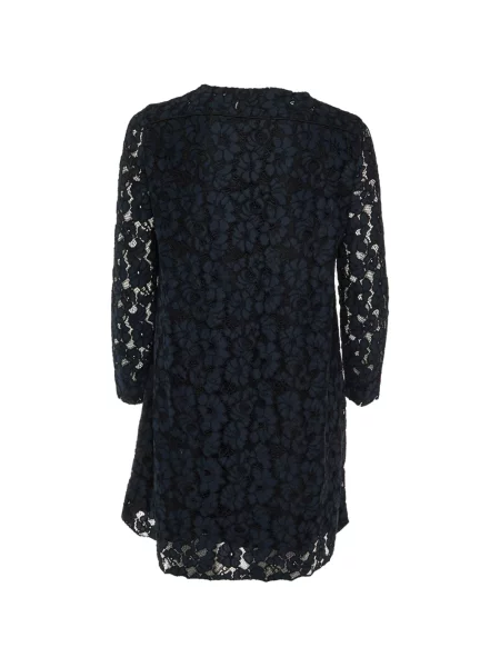 Rochie mini Maje cu model floral din dantelă albastru