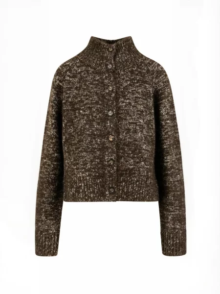 Coster Copenhagen Geacă tricotată Knit maro