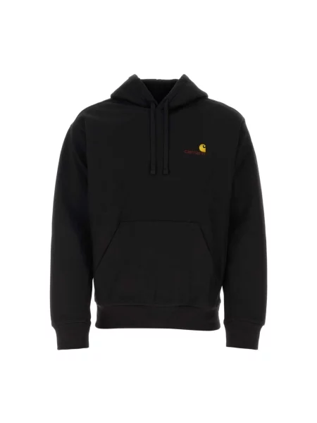 Bluza z kapturem Carhartt Wip z kapturem z nadrukiem czarna