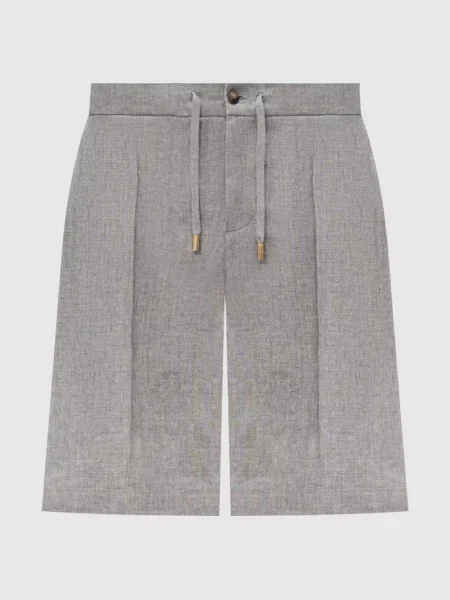 Бермуди з льону Capobianco сірі
