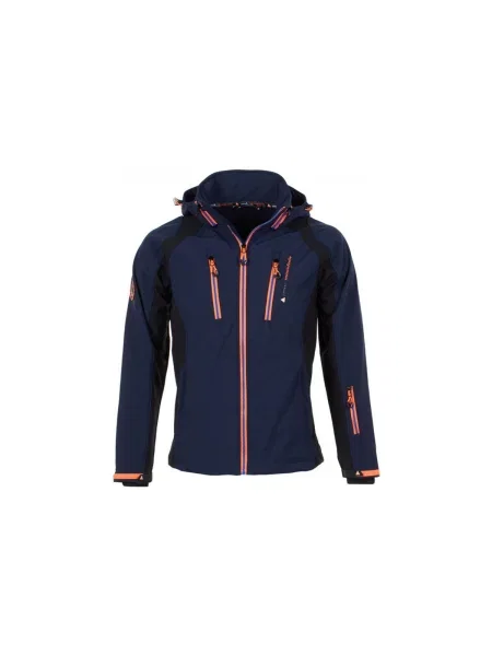 Geacă Peak Mountain softshell albastru