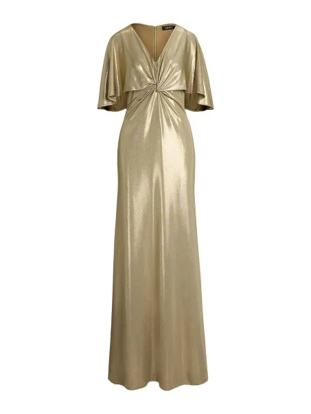 Lauren Ralph Lauren Večerna obleka zlata