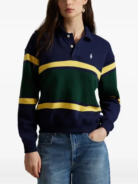 Briaunotas pusiau užtrauktukas zomšinės bokseriai Polo Ralph Lauren balta