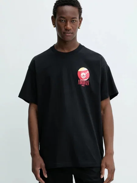 Тениска adidas Originals Billiard Tee с принт черно