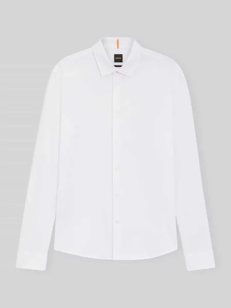 Koszula casualowa o kroju slim fit z czystej bawełny Model Boss Orange biała