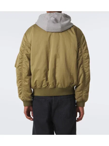 Geacă bomber Loewe din fleece verde