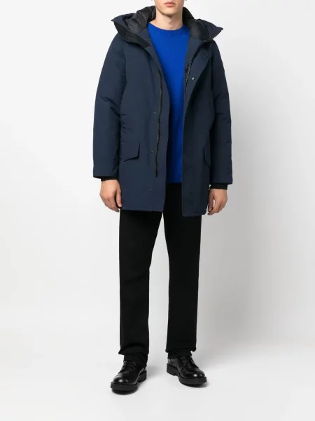 Paltas Canada Goose su gobtuvu mėlyna