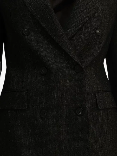 Sacou Tagliatore cu model herringbone maro