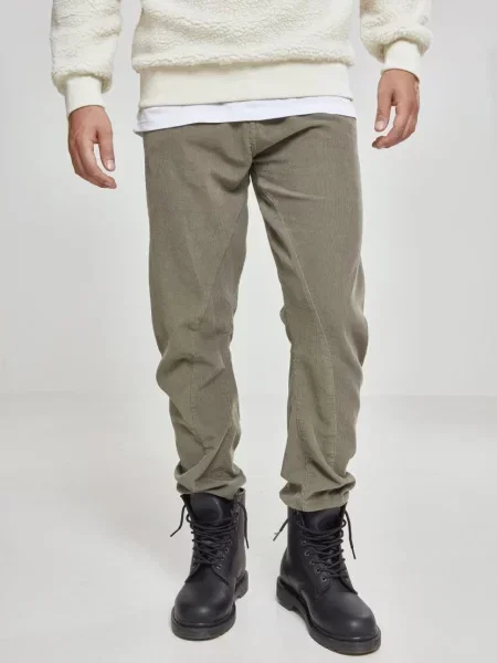 Pantaloni Urban Classics de catifea cord negru