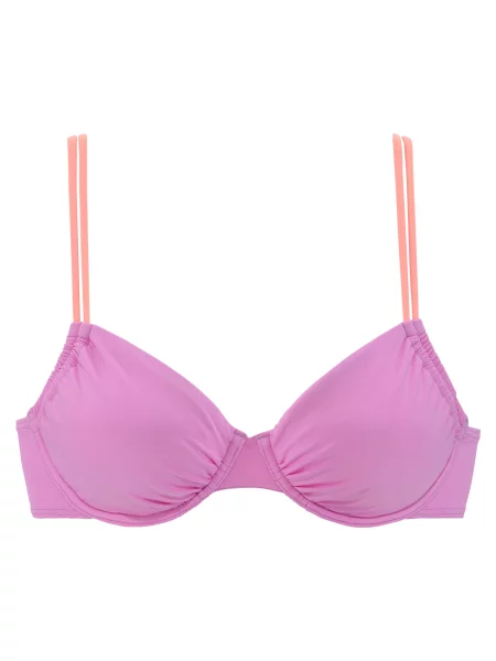 VENICE BEACH Sutien de costum de baie sport mov deschis portocaliu