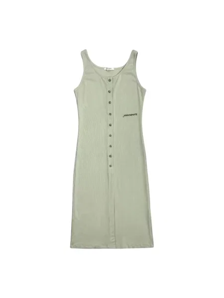 Długa sukienka maxi Hinnominate z dżerseju zielona