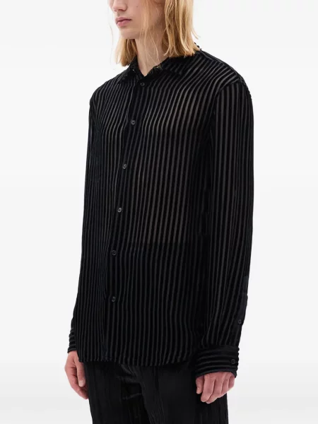 Cămașă Ann Demeulemeester cu dungi negru