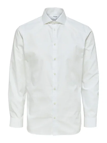 SELECTED Společenská košile Ethan přírodní bílá