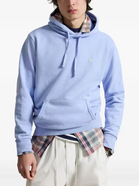 Șosete Polo Ralph Lauren cu model herringbone cu broderie plasă albastru