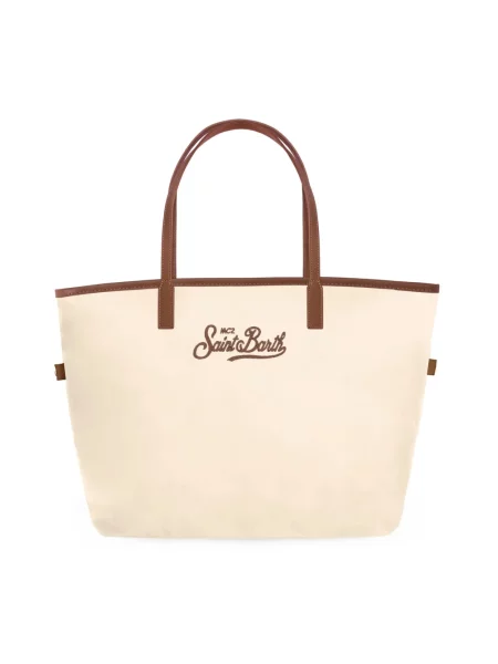 Shopperka Mc2 Saint Barth beżowa
