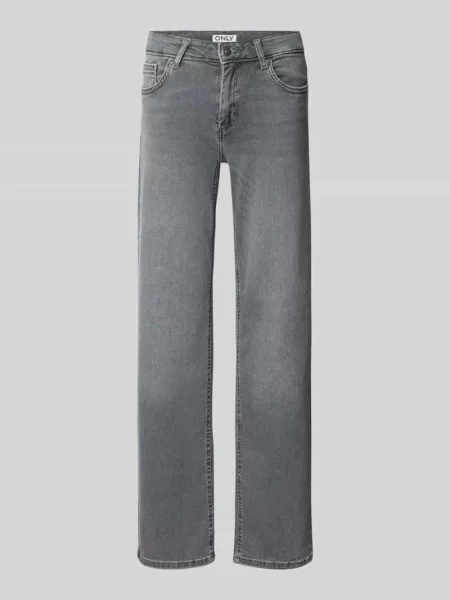 Jeansy o kroju straight fit z mieszanki bawełny model BLUSH' Only