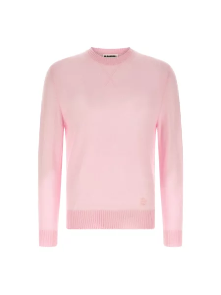 Sweter Jil Sander wełniany różowy