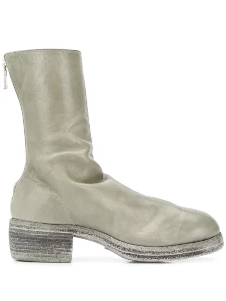 Botine Guidi din piele verde