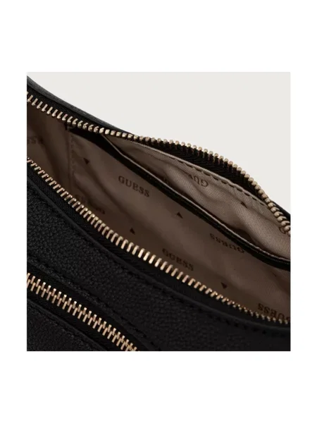 Guess torebka hobo z imitacji skóry SUZY czarna
