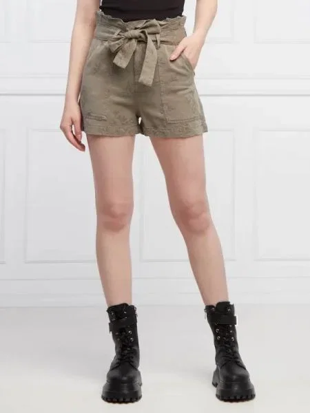 GUESS Pantaloni scurți JANNA kaki