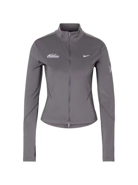 NIKE Jachetă de trening SWIFT gri / gri deschis negru