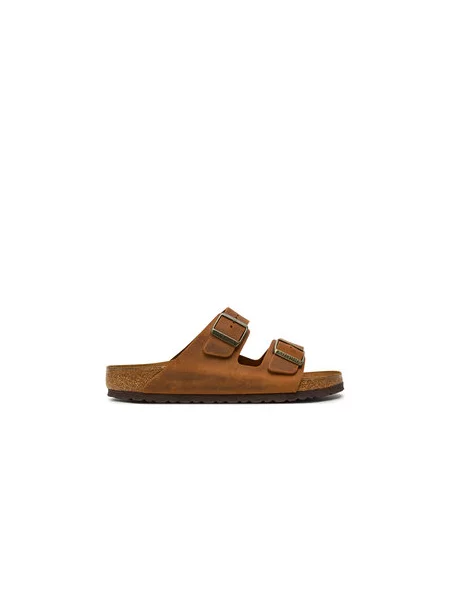 Kožené sandály Birkenstock hnědé