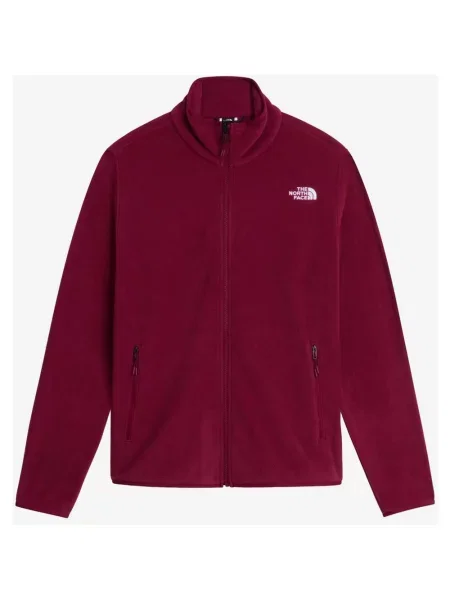 Polar The North Face Glacier Fleece Full Zip bordowy S czerwony