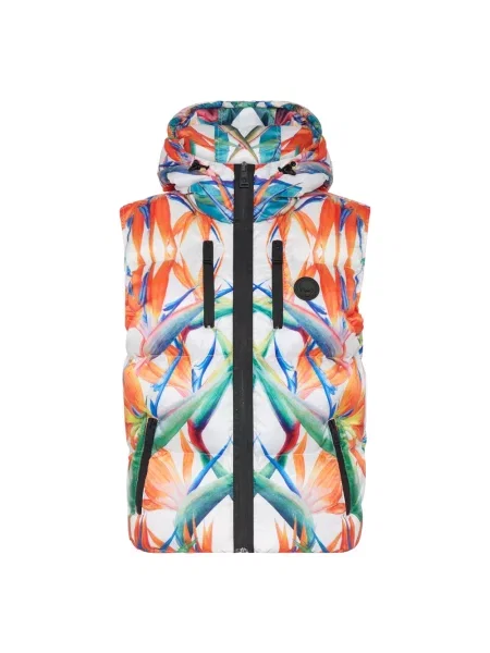 Długa kamizelka Plein Sport w kwiatki