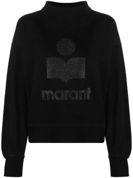 Mikina Isabel Marant Etoile s potiskem černá