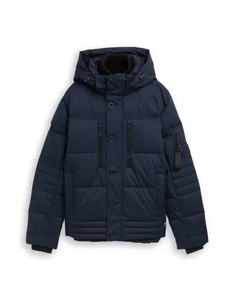 TOM TAILOR Zimska jakna temno modra črna