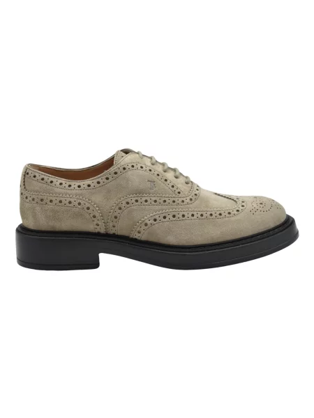 Botki Tod's zamszowe beżowe