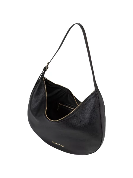 Shopper kabelka Valentino z ekologickej kože čierna
