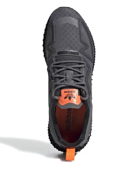 Top Adidas alergare cu decolteu în V alb