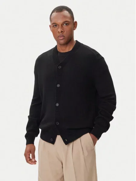 Armani Exchange Pletena jopica črna