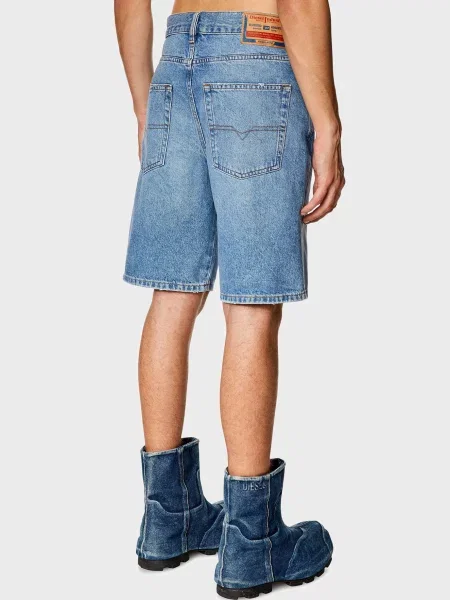 Короткие джинсовые шорты Diesel голубые