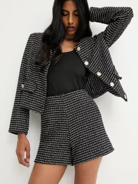 Answear.LAB pantaloni scurti modelator high waist negru