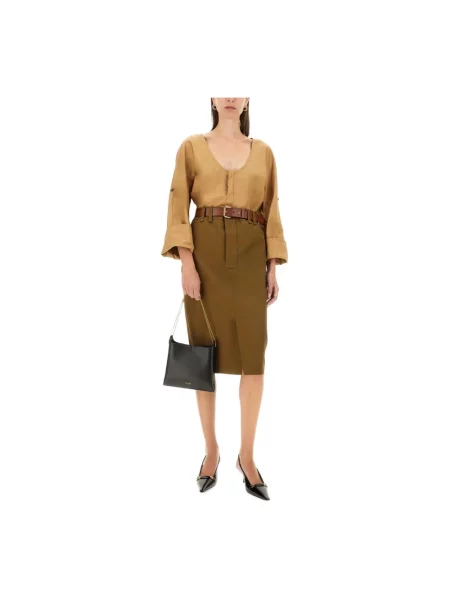 Bluzka Saint Laurent beżowa