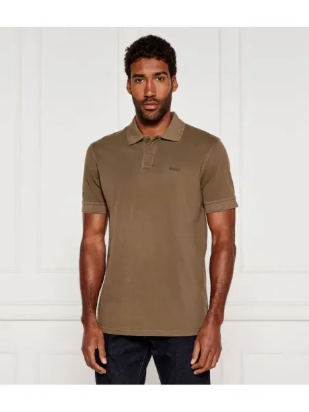 BOSS ORANGE Polo Prime | Regular Fit portocaliu