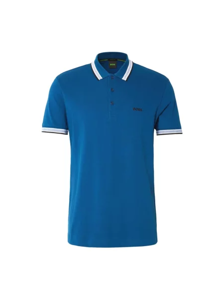 Koszulka polo Boss niebieska