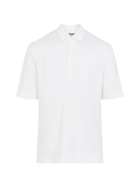 Koszulka polo dziecięca Zegna biała