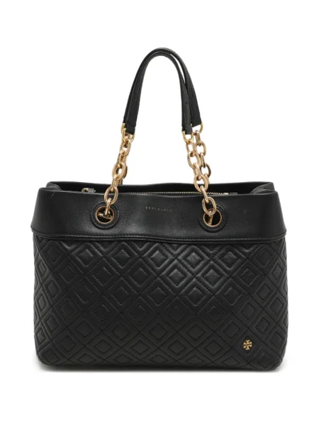 Geantă shopper Tory Burch negru