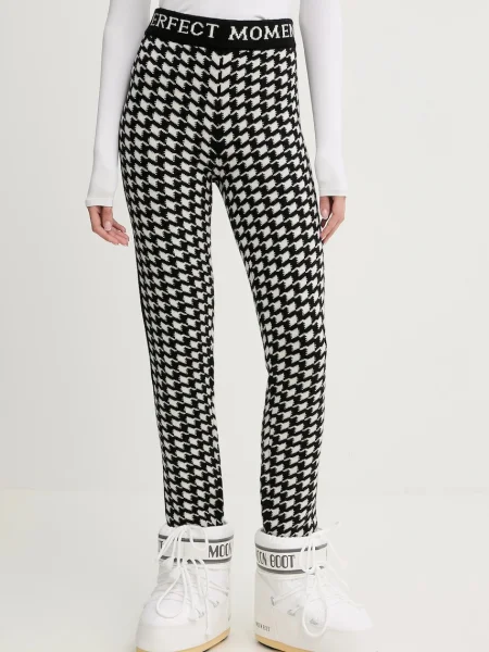 Perfect Moment leggings de lână Houndstooth negru