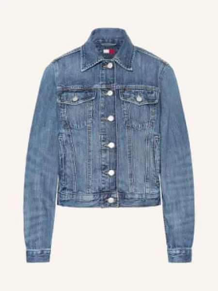 Tommy Jeans Džínová Bunda denim medium modrá
