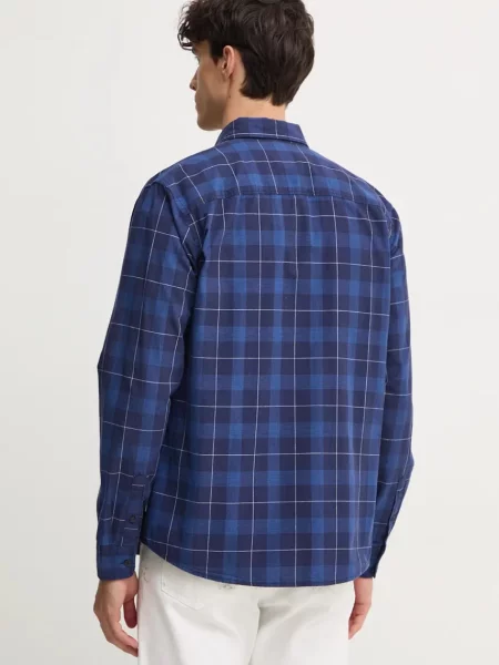 Košile Pepe Jeans MITCHEL tmavomodrá regular s límečkem button-down