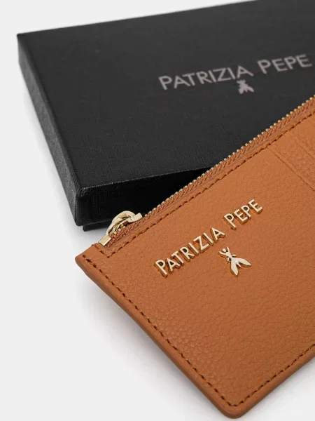 Кожаный кошелек Patrizia Pepe черный